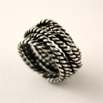 Sterling Silver Wrap Rope Ring